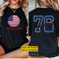 Personalized USA Soccer Team Two-sided T-shirt, Custom American Football Fan Tees Gift