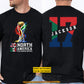 Personalized International Soccer Championship 2026 Two-sided T-shirt, North America Football Tournament 2026 Tees Sport Gift