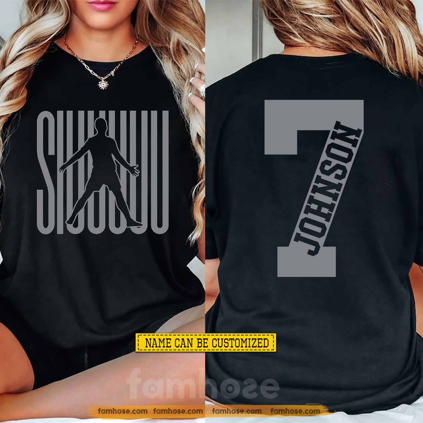 Personalized International Soccer Championship 2026 Two-sided T-shirt, Legendary SIUU Chant Sport Tees Gift For Number 7 Legend Fan, Soccer Lovers