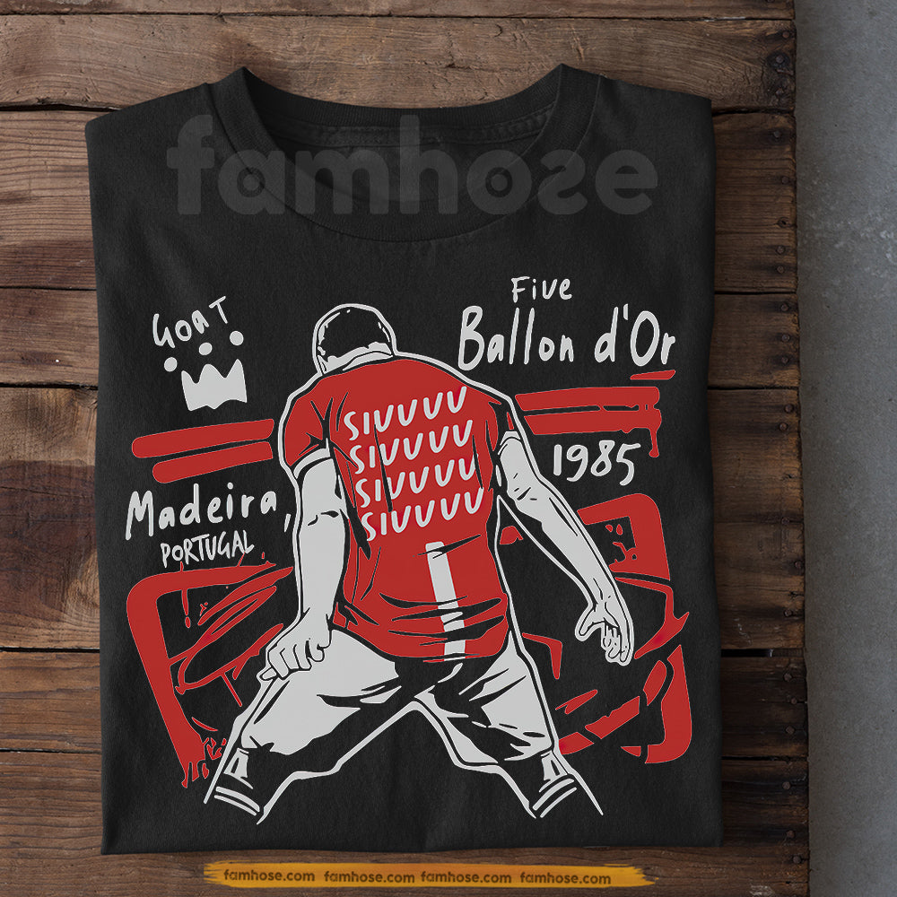 The Goat #7 Soccer T-shirt, Legendary SIUU Chant Sport Tees Gift For Number 7 Legend Fan, Soccer Lovers