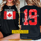 Personalized International Soccer Championship Two-sided T-shirt, Custom National Football Club Fan Tees Sport Gift