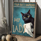 Your Butt Napkins My Lady, Cat Bathroom Canvas Painting, Toilet Wall Art Decor - Poster Gift For Cat Lovers