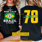 Personalized International Soccer Championship Two-sided T-shirt, I Can't Keep Calm Football Tournament Tees Sport Gift