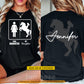 Personalized Horse Riding Parent Two-sided T-shirt, Your Daughter My Daughter Tees Father's Day Gift For Cowgirls