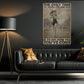 Marathon Girl Canvas Painting, The Only Time You Should Ever Look Back Wall Art Decor, Poster Gift For Running Lovers