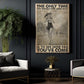 Marathon Girl Canvas Painting, The Only Time You Should Ever Look Back Wall Art Decor, Poster Gift For Running Lovers