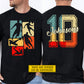Vintage Personalized Soccer Boy Two-sided T-shirt, Retro Soccer Legends Global Football Tournament Tees Sport Gift For Soccer Lovers