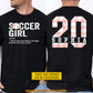 Personalized Soccer Girl Two-sided T-shirt, Same Girl Just Faster Stronger Smarter World Soccer Event Tees Sport Gift For Soccer Lovers