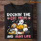 Mother's Day Cat T-shirt, Rockin' The Cat Mom And Aunt Life, Mother's Day Gift For Cat Lovers, Cat Owners, Cat Tees