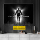 Personalized Hockey Man Canvas Painting, It All Starts With A Dream Sport Wall Art Decor, Poster Gift For Hockey Lovers