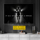 Personalized Soccer Man Canvas Painting, It All Starts With A Dream Sport Wall Art Decor, Poster Gift For Soccer Lovers