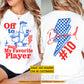 Funny Personalized Sport Duck Two-sided T-shirt, Off To Watch My Favorite Player Sport Tees Gift For Duck Lover
