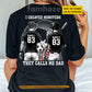 Personalized Soccer & Baseball Dad Backside T-shirt, I Created A Monster He Calls Me Dad Sport Tees Father's Day Gift For Soccer Lovers, Baseball Lovers