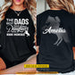 Personalized Horse Dad Two-sided T-shirt, The Best Dads Have Daughters Tees Father's Day Gift For Horse Lovers