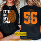 Personalized Basketball Two-sided T-shirt, It's In My DNA Sport Tees Gift For Basketball Lover