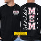 Personalized Senior Mom Two-sided T-shirt, Senior Mom Tees Mother's Day Gift