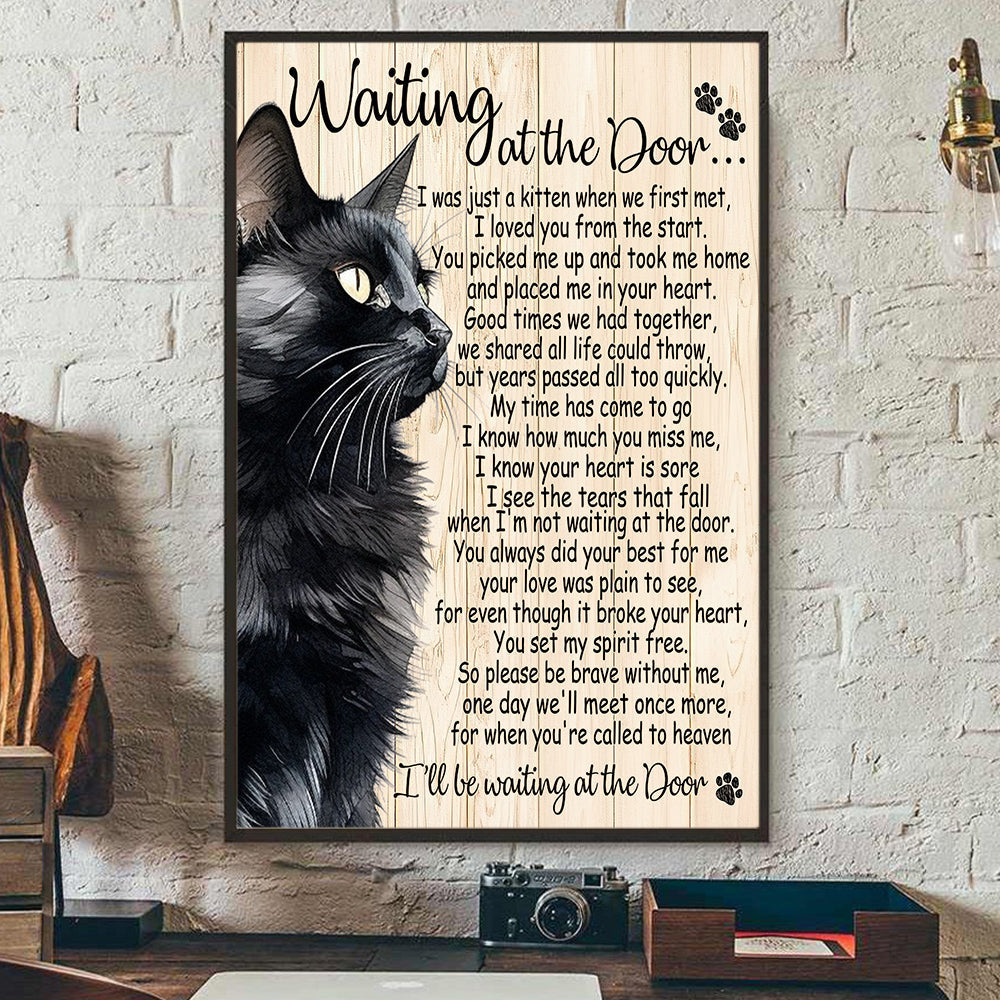 I Was Just A Kitten When We First Met, Cat Canvas Painting, Wall