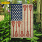 July 4th Lacrosse Garden Flag & House Flag, Stars Stripes And Stick Skills USA Outdoor Decor, Independence Day Yard Flag Gift For Lacrosse Lover
