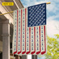 July 4th Golf USA Garden Flag & House Flag, Stars Stripes And Tee Outdoor Decor, Independence Day Yard Flag Gift For Golf Lover
