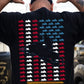Snowmobile July 4th Backside T-shirt, Snowmobile Rider USA Flag Tees Independence Day Gift For Snowmobiling Lovers