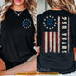 July 4th Two-sided T-shirt, USA 250 Anniversary Tees Independence Day Gift For American Patriot