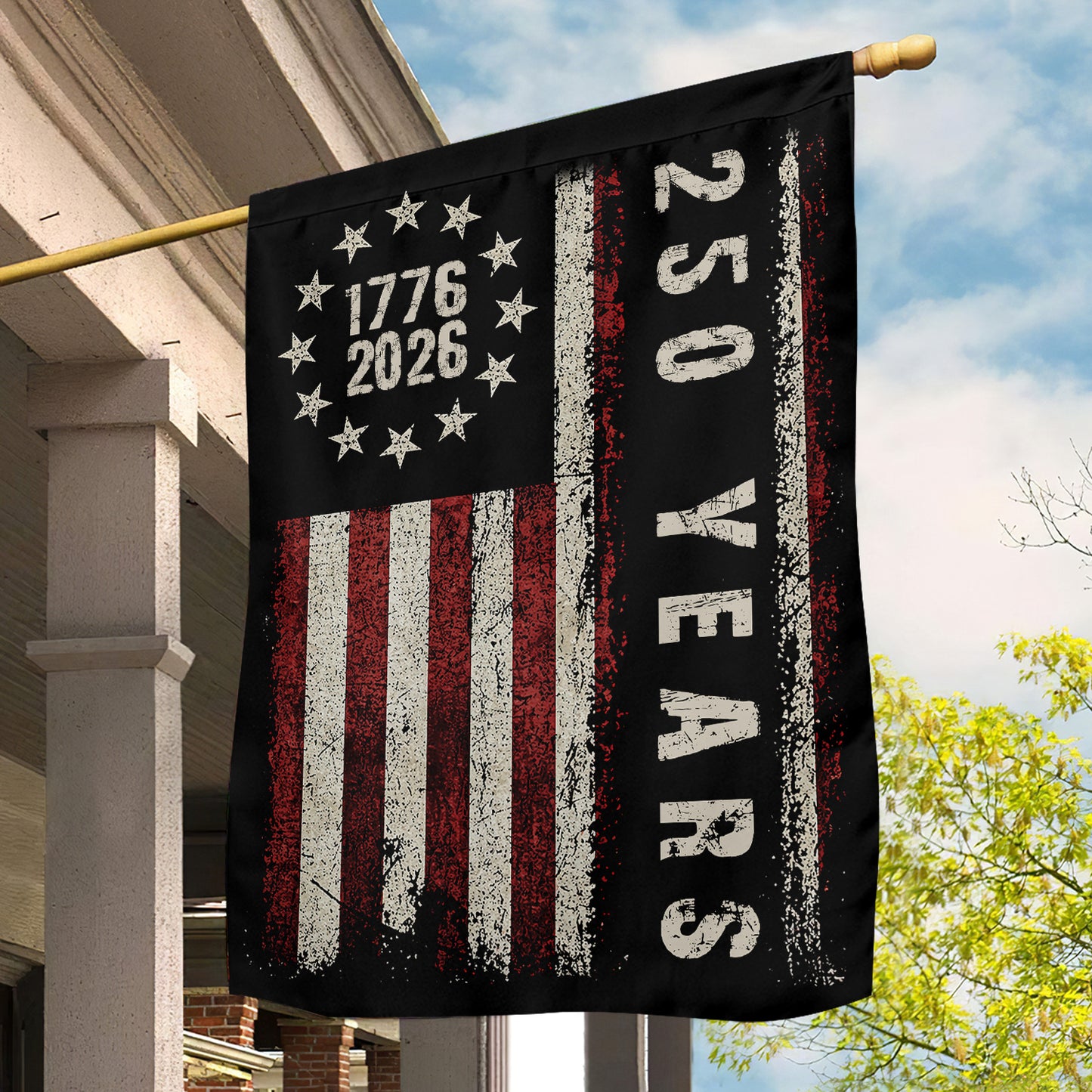 July 4th 250 Anniversary USA Garden Flag & House Flag, 250 Years Of Freedom Outdoor Decor, Independence Day Yard Flag Gift For American Patriot