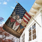 July 4th Cat 250 Anniversary USA Garden Flag & House Flag, Red White And Mew Outdoor Decor, Independence Day Yard Flag Gift For Cat Lover