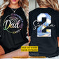 Personalized Volleyball Dad Two-sided T-shirt, Always Loud Crazy Proud Tees Father's Day Gift For Volleyball Lovers