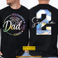 Personalized Volleyball Dad Two-sided T-shirt, Always Loud Crazy Proud Tees Father's Day Gift For Volleyball Lovers