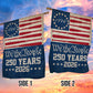 July 4th Baseball 250 Anniversary USA Garden Flag & House Flag, We The People 250 Years 2026 Outdoor Decor, Independence Day Yard Flag Gift For Baseball Lover