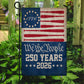 July 4th Baseball 250 Anniversary USA Garden Flag & House Flag, We The People 250 Years 2026 Outdoor Decor, Independence Day Yard Flag Gift For Baseball Lover