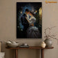 Enchanted Evening A Dance Under the Moonlight, Victorian Christmas Canvas Painting, Xmas Wall Art Decor - Christmas Poster Gift