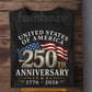 July 4th USA 250th Anniversary T-shirt, United States Of America Tees Independence Day Gift For American Patriot