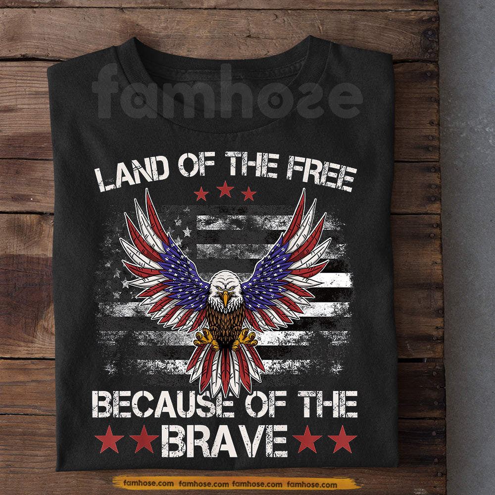 July 4th T-shirt, Land Of The Free Tees Independence Day Gift For American Patriot