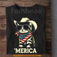 July 4th Cat T-shirt, 'Merica Tees Independence Day Gift For Cat Lover