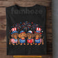 July 4th Dachshund Dog USA 250 Anniversary T-shirt, 250 Years Of Freedom Tees Independence Day Gift For Dachshund Lover