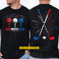 Personalized Golf July 4th Two-sided T-shirt, Fireworks Fairways And Freedom Sport Tees Independence Day Gift For Golf Lover