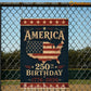 July 4th USA 250 Anniversary Metal Sign, America 250th Birthday 1776 - 2026 Yard Sign, House Decor Independence Day Gift For American Patriot