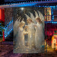 Angelic Hymns Of Holy Night, Angel Garden Flag - House Flag, Christmas Flag Gift For Angel Lovers