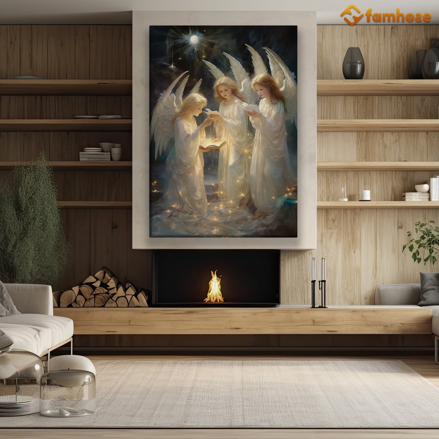 Angels Carol Christmas Christmas Canvas Painting, Xmas Wall Art Decor - Christmas Poster Gift