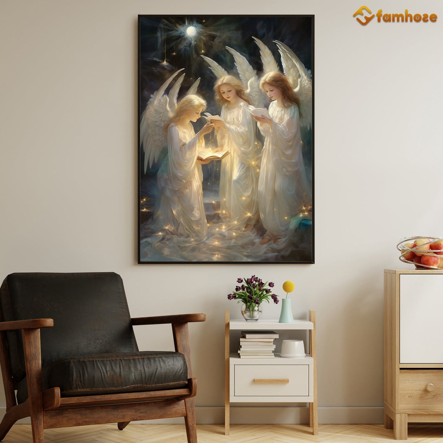 Angels Carol Christmas Christmas Canvas Painting, Xmas Wall Art Decor - Christmas Poster Gift