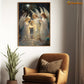 Guiding Lights A Celestial Gathering of Seraphs Christmas Canvas Painting, Xmas Wall Art Decor - Christmas Poster Gift