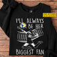 Personalized Volleyball Girl Sweatshirt, I'll Always Be Her Biggest Fan Sports Crewneck Sweatshirt Gift For Volleyball Lovers