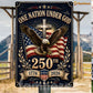 July 4th Jesus USA 250 Anniversary Metal Sign, One Nation Under God Yard Sign, House Decor Independence Day Gift For Christian