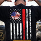July 4th Baseball Backside T-shirt, Swinging For Freedom Sport Tees Independence Day Gift For Baseball Lover