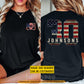 Personalized July 4th Hockey Two-sided T-shirt, Defending The Net With Pride Sport Tees Independence Day Gift For Hockey Lover