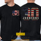 Personalized July 4th Hockey Two-sided T-shirt, Defending The Net With Pride Sport Tees Independence Day Gift For Hockey Lover