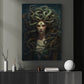 Medusa Goddess Portrait, Victorian Goddess Canvas Painting, Wall Art Decor - Dark Surreal Gorgons Greek Mythology Poster Gift