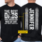 Funny Personalized Dirt Bike Dad Daughter T-shirt, The Best Dads Have Daughters Who Eat Dirt And Twist Throttles Sport Tees Gift For Motocross Lover