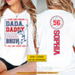 Personalized Volleyball Dad Daughter Two-sided T-shirt, From Dada To Bruh Tees Father's Day Gift For Volleyball Lover